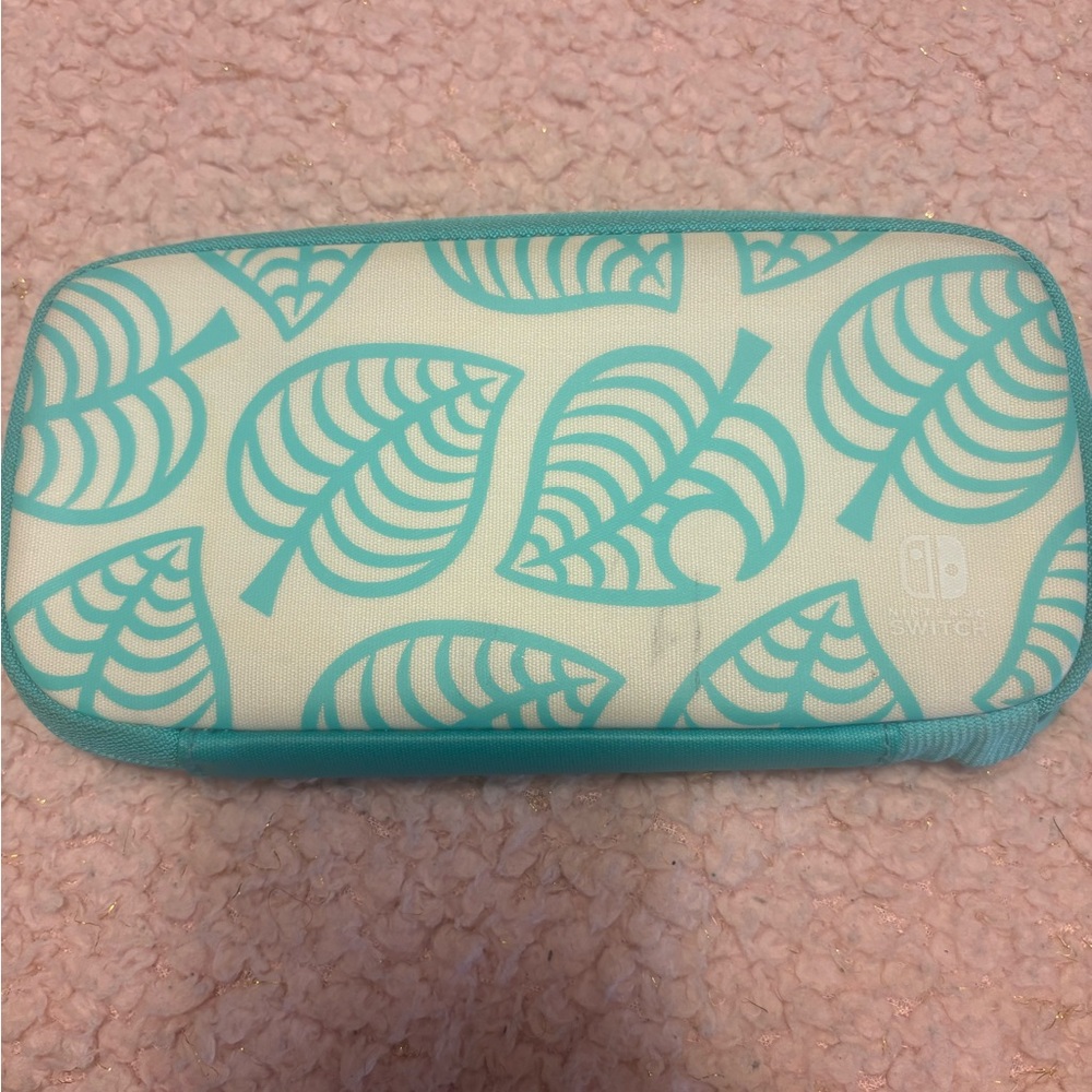 Swatch Aqua Leaf Design Nintendo switch lite case